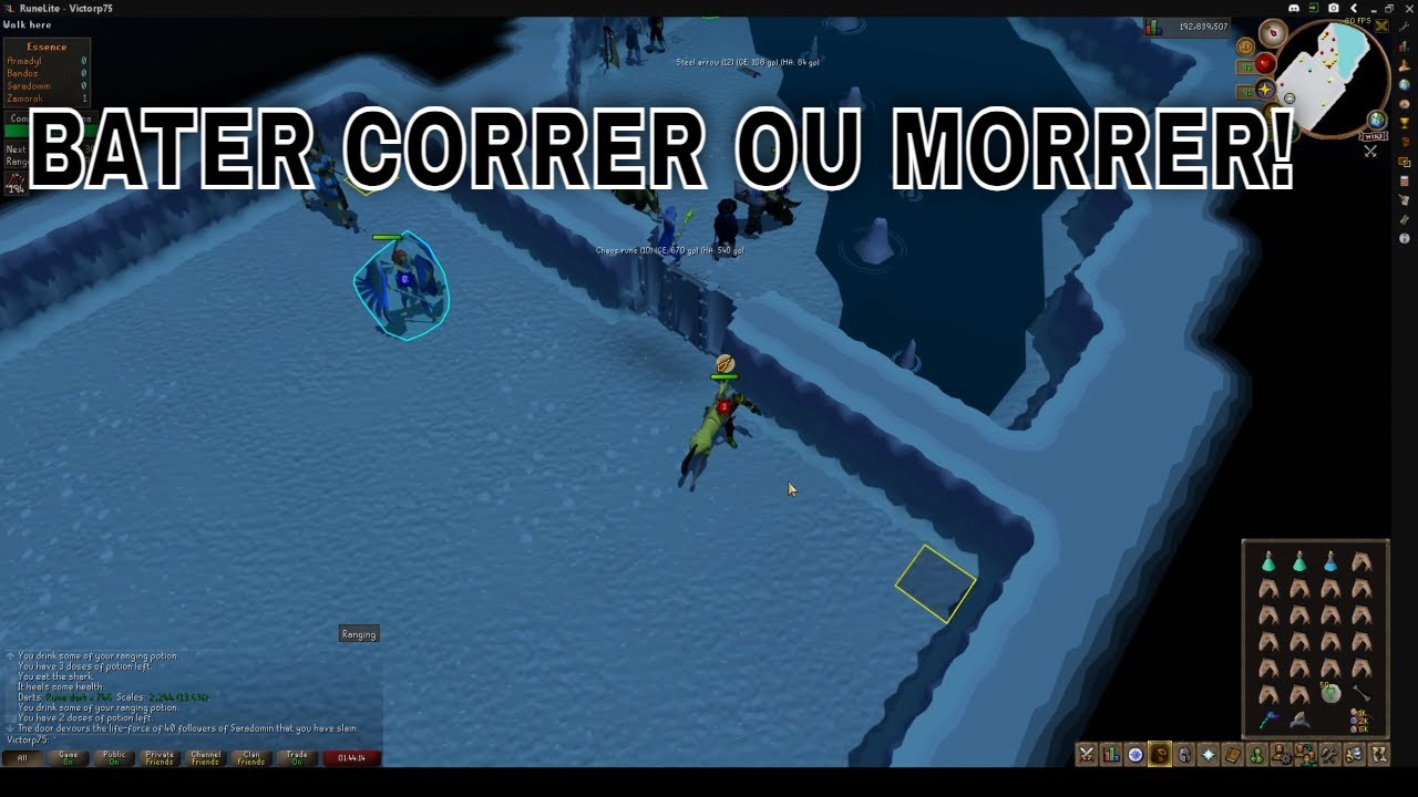 RUNESCAPE OSRS UM NOOB SOLANDO O BOSS DE SARADOMIN COMMANDER ZILYANA