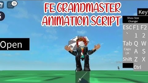 ROBLOX FE GRANDMASTER ANIMATION SCRIPT using FLUXUS EXECUTOR played at Fencing - script on comments