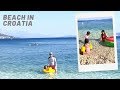 SWIMMING AT THE BEAUTIFUL BEACH IN CROATIA DURING OUR SUMMER VACATION | DALMATIAN COAST