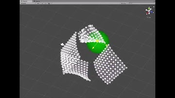 Cloth simulation with sphere collider