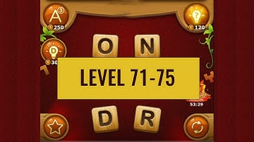 Word Connect game level  71 - 75