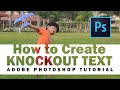 How to Create Knockout Text in Photoshop
