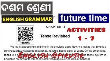 class 10/English grammar/Tense Revisited/the future time question answer/Activity 1 2 3 4 5 6 7