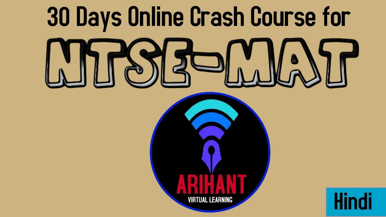 NTSE MAT online crash course Introduction|