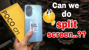 Kunnen we splitscreen gebruiken op de Poco c71-telefoon? Bekijk deze video!