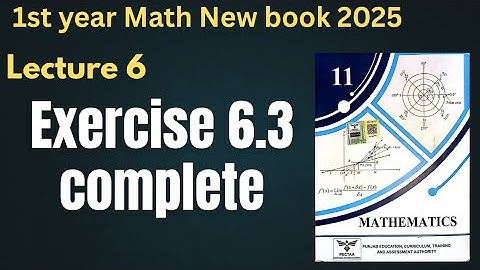 Class 11 Math | New Book 2025|Chapter 6 Sequences & Series | Exercise 6.3 Arithmetic Mean (Complete)