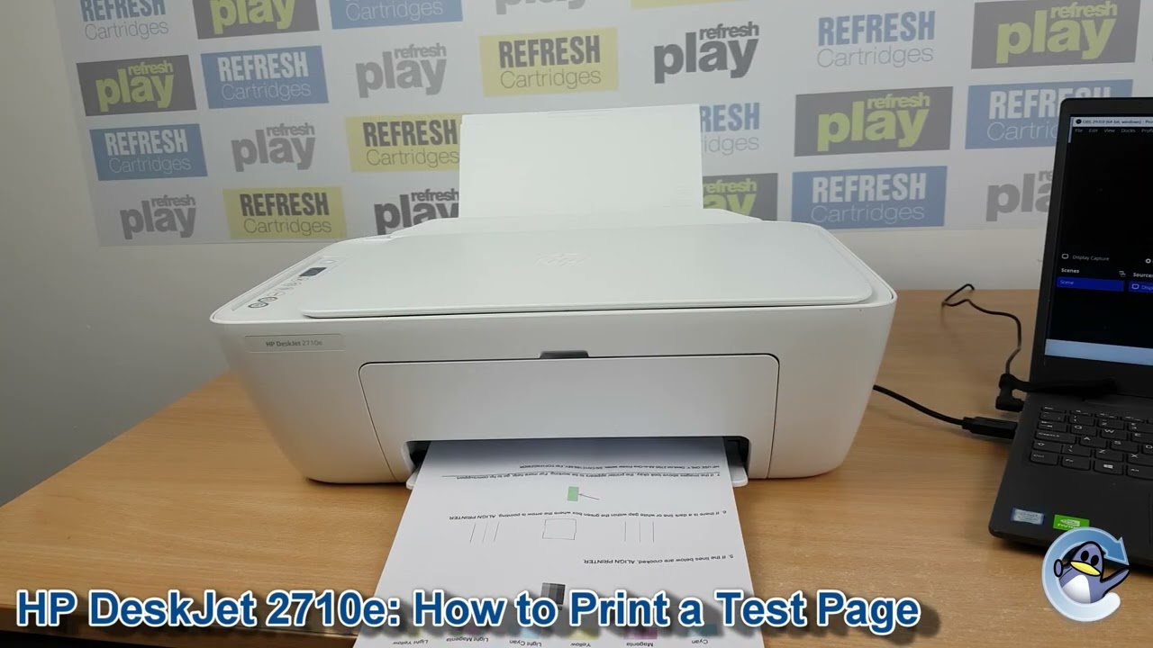 HP DeskJet 2710e: How to Print a Quality Test Page/Report 