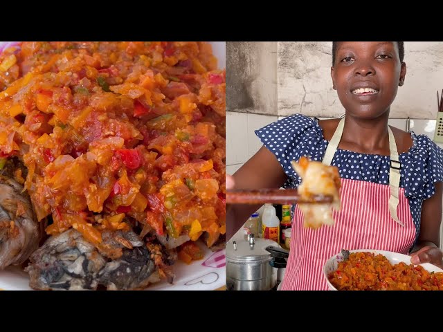 Many followers want to watch me cooking Ugandan cuisine. I'm making a Ugandan grilled fish! class=