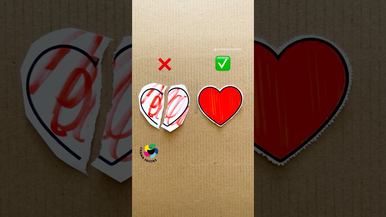 Perfect Cut ✂️ | Red Heart Push Pin Precision ❤️🧷 