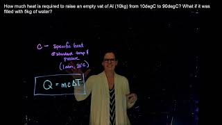 Specific Heat with Example Problem