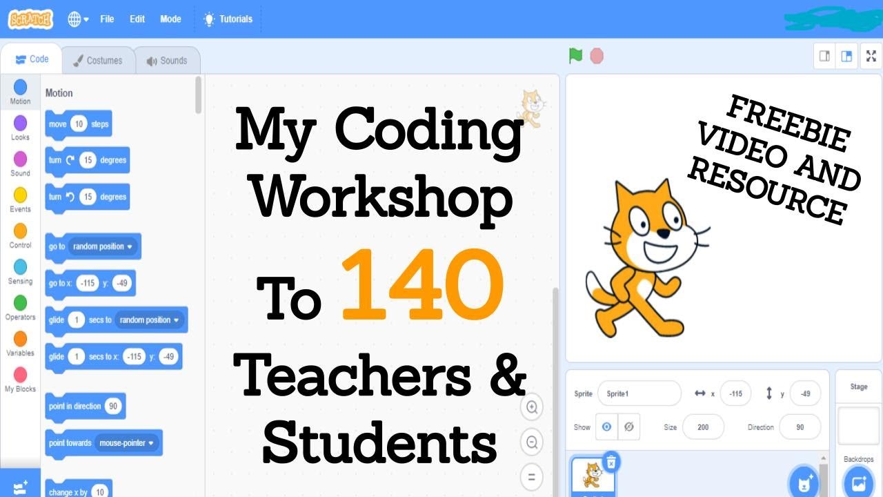 My Coding Workshop to 135 Students - FREEBIE - YouTube
