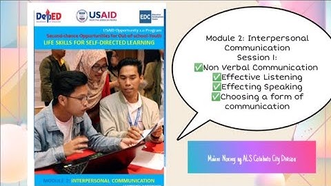 Life skills for self Directed Learning: Module 2