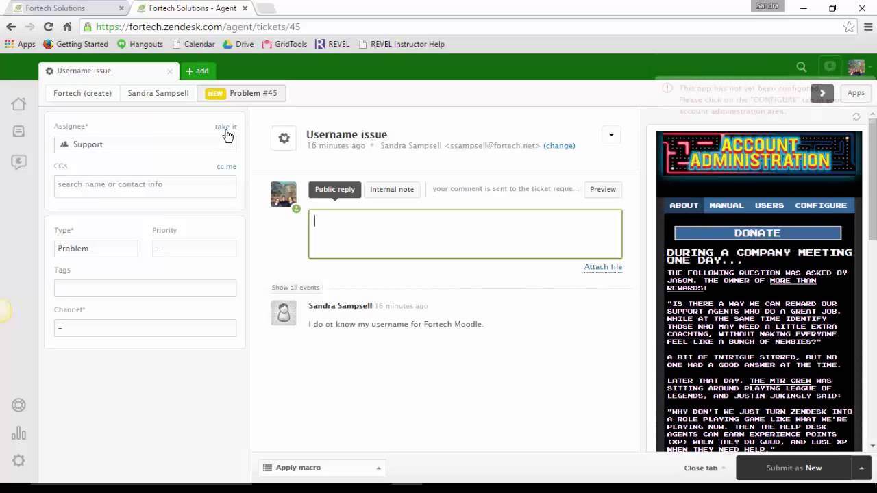 Helpdesk Agent View Of Zendesk Youtube