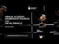 Annual Academy Membership Address from Harvey Mason jr