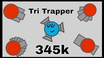 345k Tri Trapper FFA || Diep.io mobile