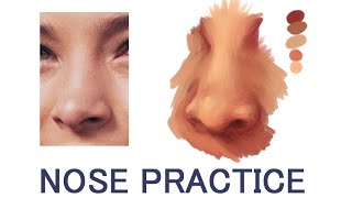 how to paint a nose in watercolor 6