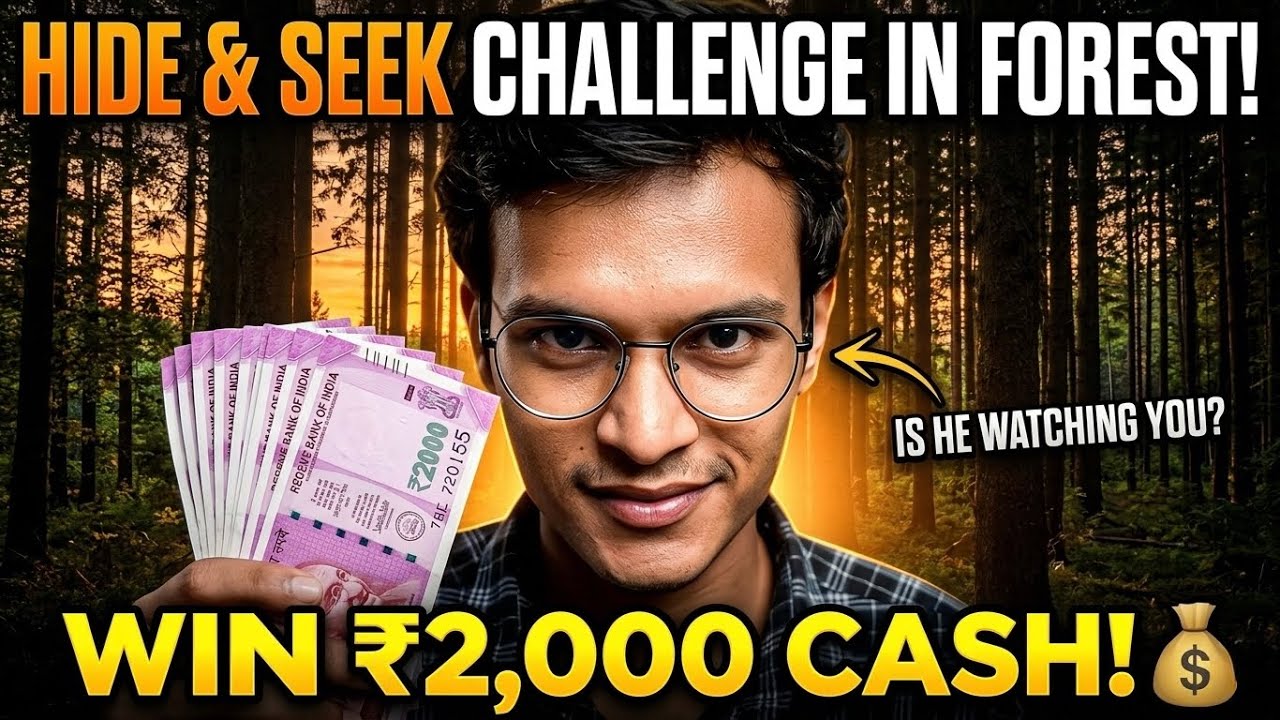 Hide And Seek Challenge In Forest 😯 || जंगल में लुका छुपी || Win Rs ...