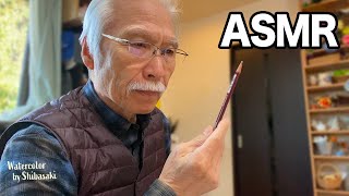 Shibasaki Decided To Paint Without Saying A Word Asmr Watercolor Painting Demo