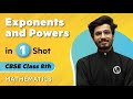 Exponents and powers in one shot  maths  class 8th  umang  physics wallah