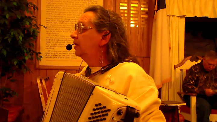 Barbara Dudley plays the accordian