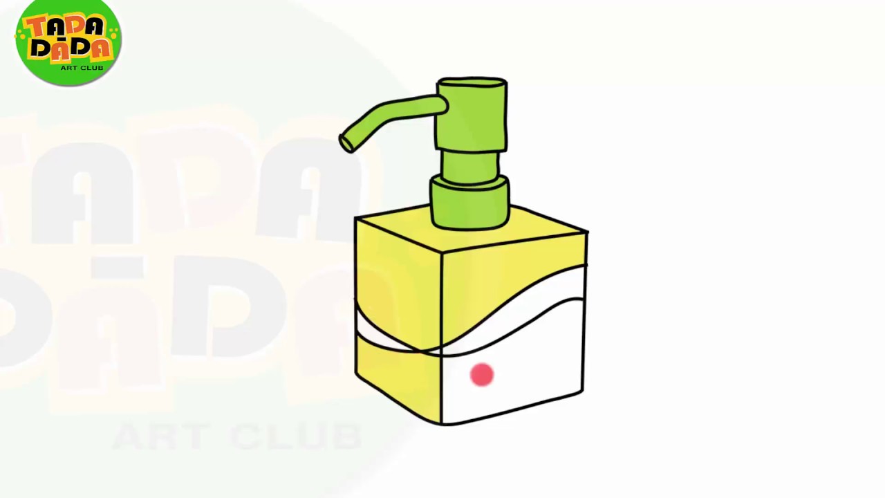 How to draw and paint OBJECT SOAP DISPENSER STEP BY STEP TADADADA