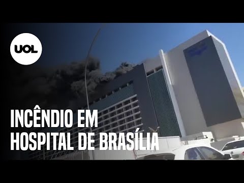 Incêndio atinge Hospital Santa Luzia, em Brasília