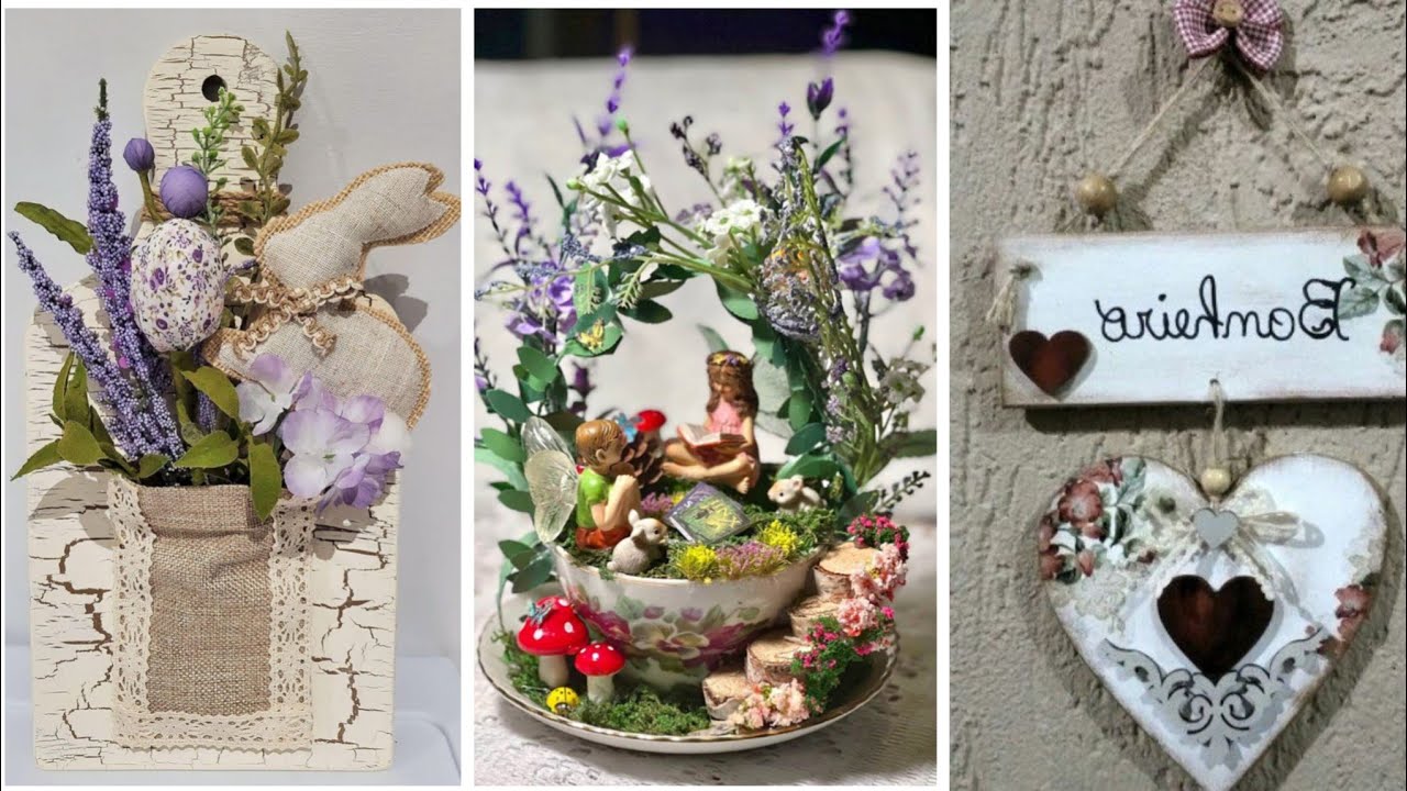 Thrifty Charm Decor Shabby Chic Vintage Rustic Home and Wall Hangings Decor Idea in budget