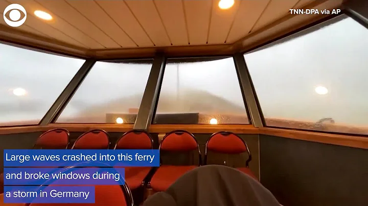 WEB EXTRA: Waves Slam Into Commuter Ferry, Break Windows