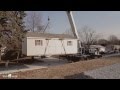 Shed Lifted Into Place by a Crane! Shed Lifted Into Place by a Crane!