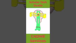 Animation of the principle of the mechanism of the mobile phone holder #solidworks #mechanicaldesign