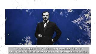 Yves Klein (1928-1962).Anthropométrie sans titre (ANT 154) and IKB74 in SF MoMA