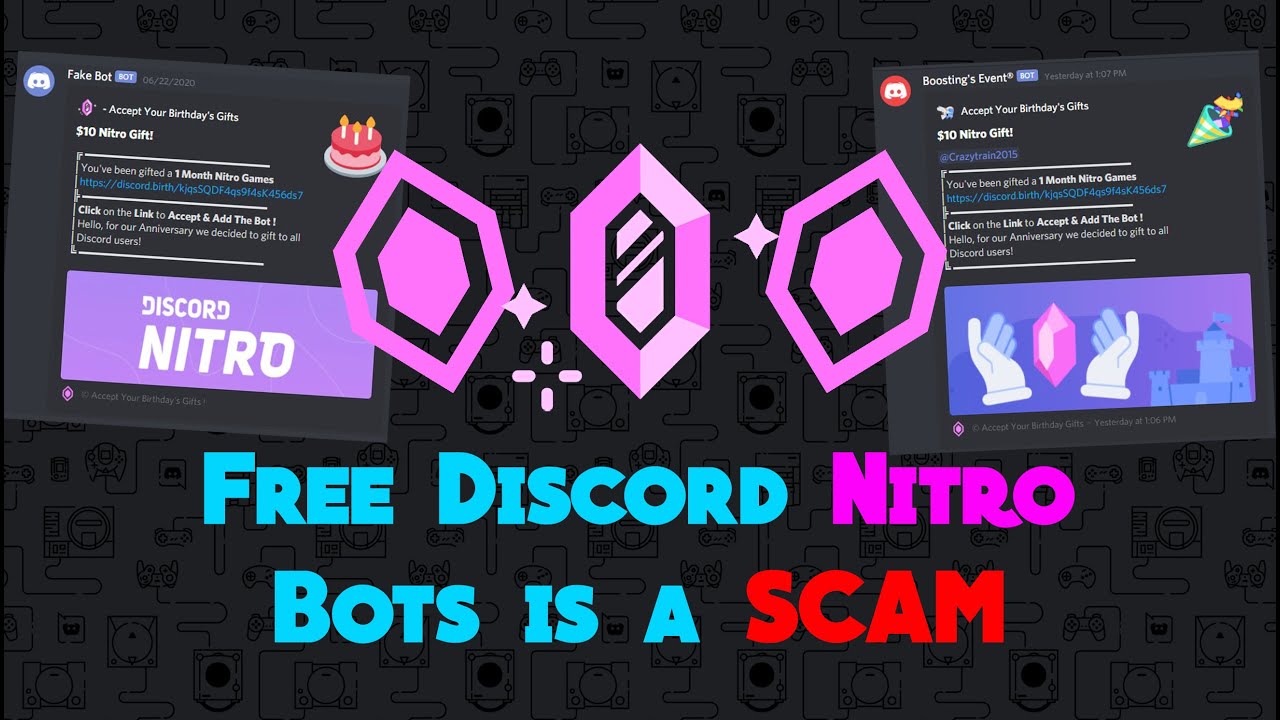 Claim your nitro bot scam – Discord