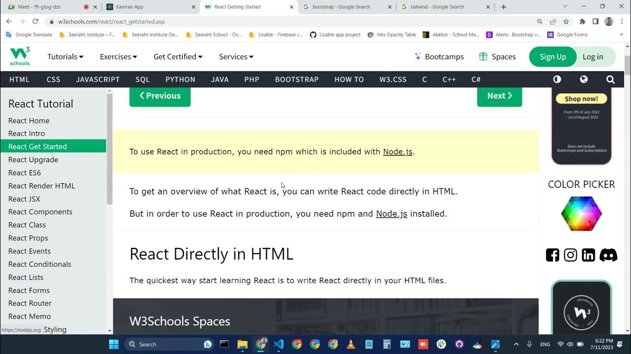 29 react class 2 react jsx components muhammad umair ahmad