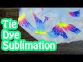 How to Sublimate a Tie Dye effect| Creating a Fractured Scarf