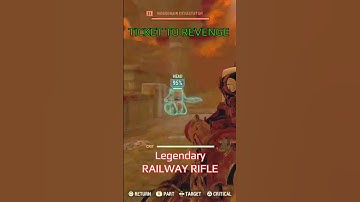 Ticket to Revenge, Legendary Railway Rifle in Fallout 76 #shorts #fallout