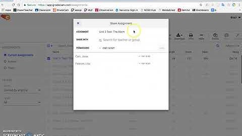 Sharing Assignments in GradeCam