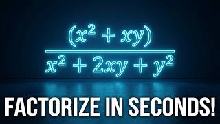 Simplify Algebraic Fractions for SAT, ACT, & GCSE: (x² + xy) / (x² + 2xy + y²) step by step