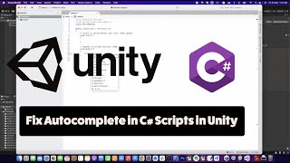 How To Fix Autocomplete in C# scripts in Unity