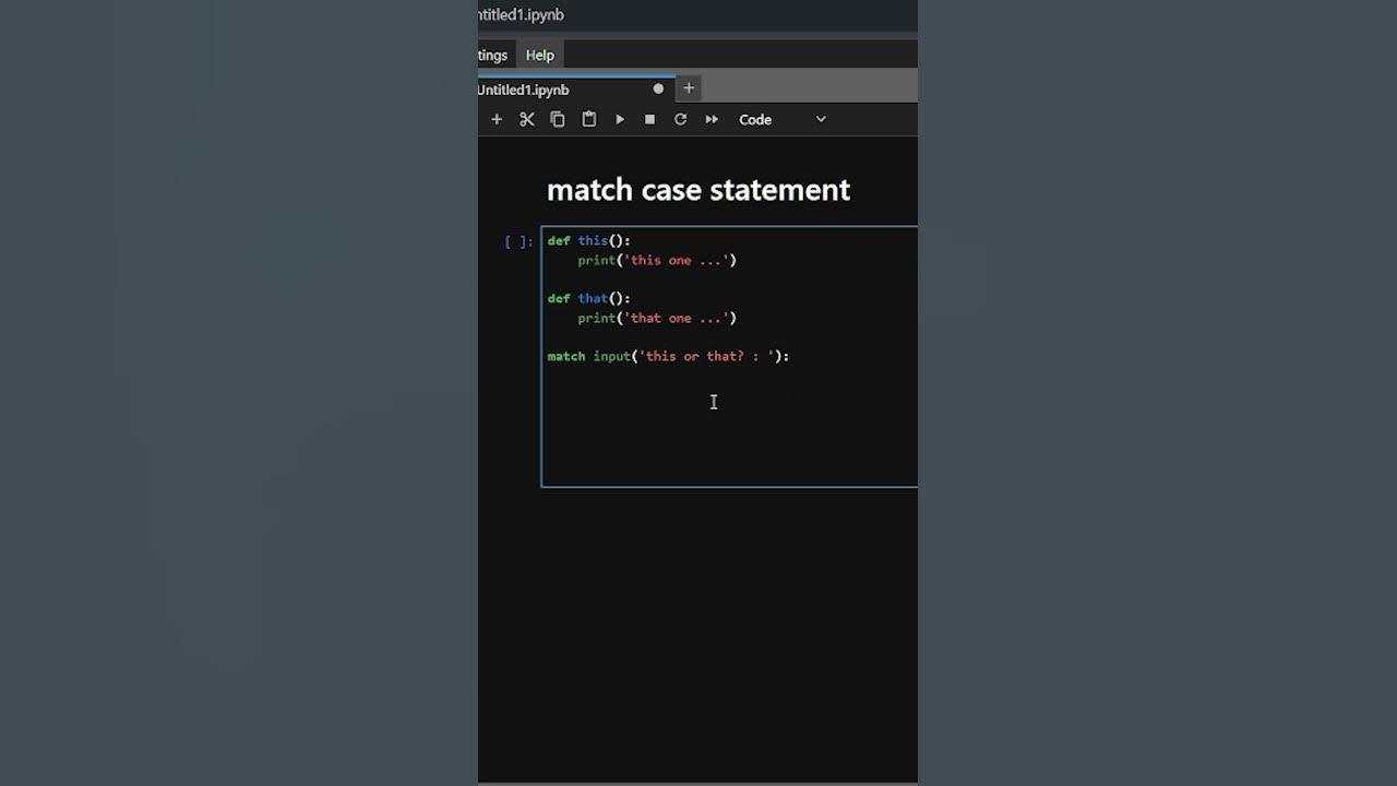 match case statement usage | کاربرد match case در پایتون #shorts - YouTube