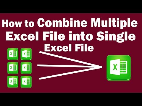 How to Combine Multiple Excel File into Single Excel File | Merge Multiple CSV files in Single File