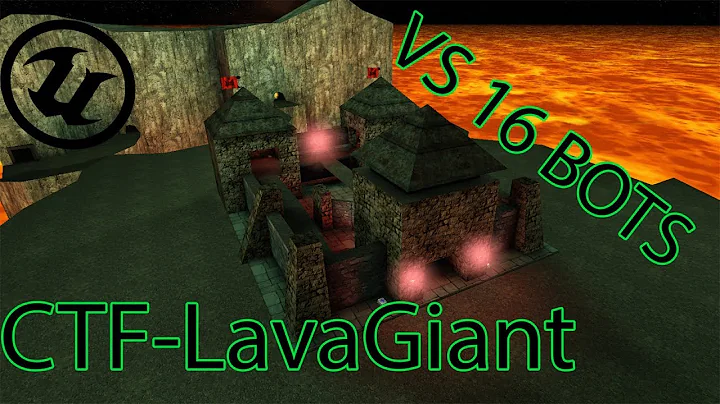 Unreal Tournament UT99 # Gameplay FHD 60fps # CTF-LavaGiant # 1 vs 16 BOTS