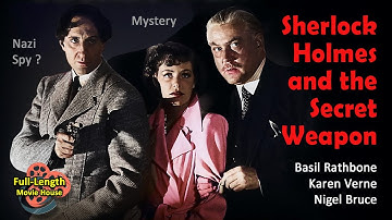 Sherlock Holmes and the Secret Weapon (1942) — Mystery / Basil Rathbone, Nigel Bruce
