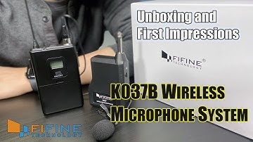 Fifine Wireless Microphone System - K037B | Unboxing and Review
