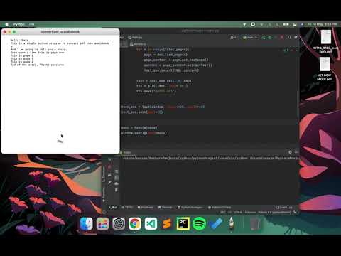 converting pdf to audiobook using python