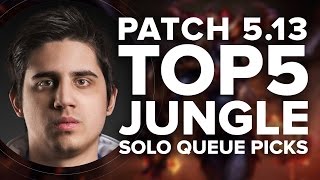 Top 5 Junglers Patch 5.13 by TL IWillDominate - S5 | League of Legends