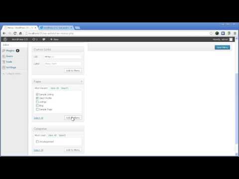 WordPress ทำเมนู
