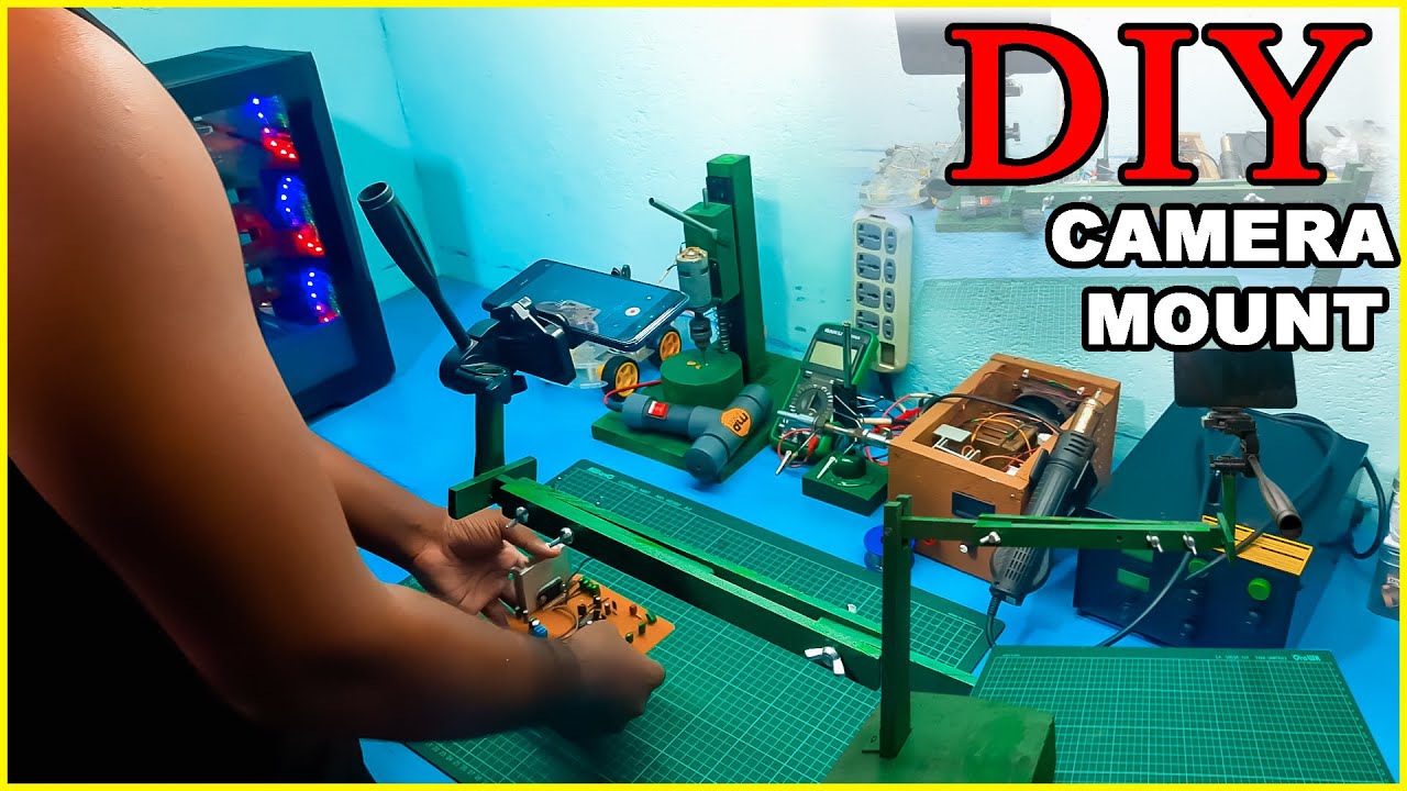 Overhead Camera Mount Stand Made Using Wood At Home | DIY 