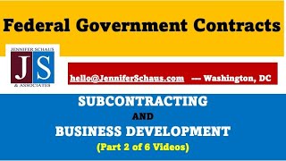 Federal Contracting - BUSINESS DEVELOPMENT For Subcontracting With The Primes