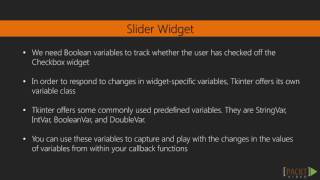 60   Handling Widgets – Specific Variables