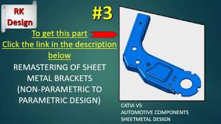 Remastering Non Parametric to Parametric Exercise #3 Catia Tutorial with IGES & STEP format CAD file